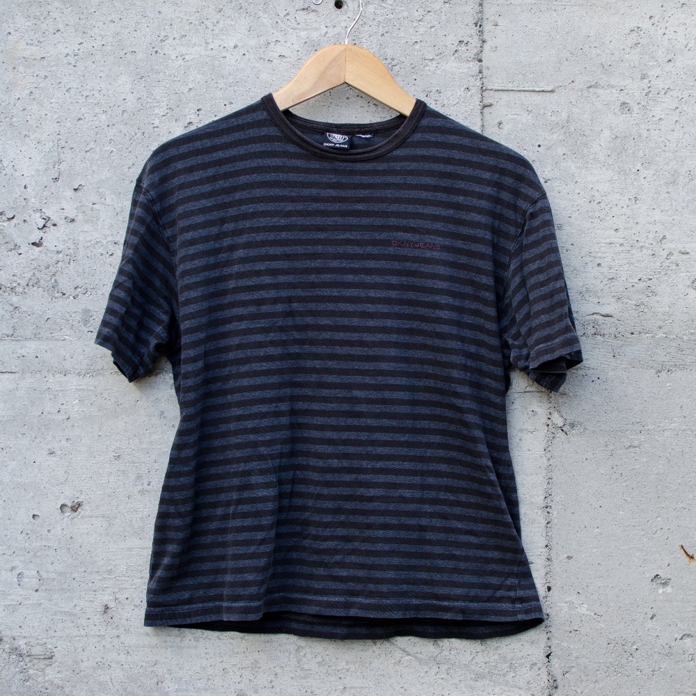 DKNY Oversized Striped Tee Shirt